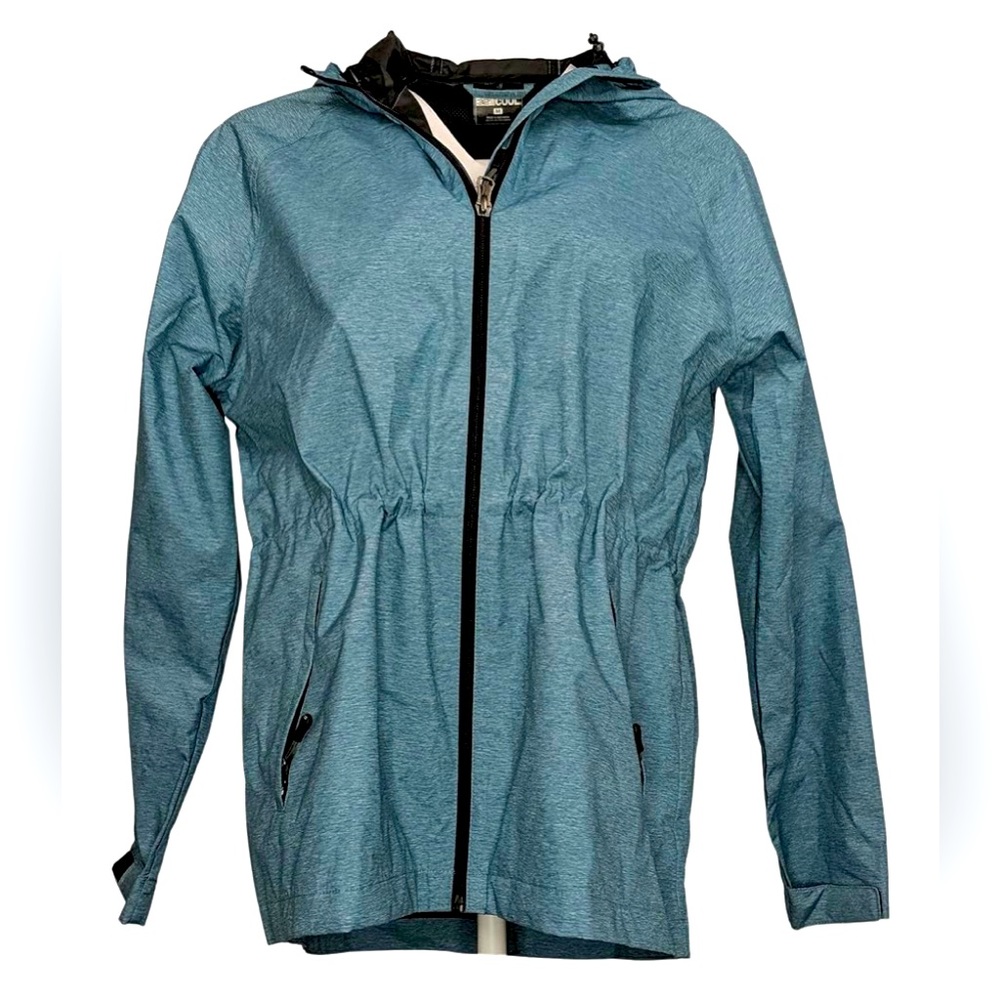 32 Degree Women's Anorak Cool Jacket L Blue Lightweight Water Resistant Spring